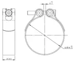 TightFit Clamp for DAF, Ø=78-81 mm, ALU