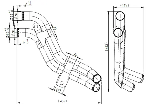 Water Coolant Pipe for Volvo