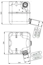 Silencer for Scania, E-line