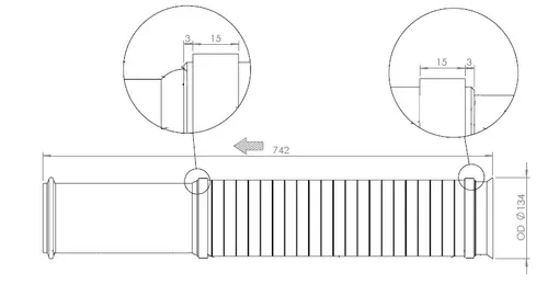 Pipe for DAF