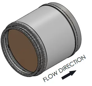DPF for Detroit Diesel, E-line (No Clamps/Gaskets)