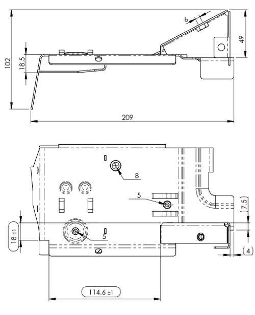 Bracket for Volvo Euro VI Silencer