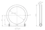 Truck Make Clamp for Iveco, Ø=128-132 mm, ALU