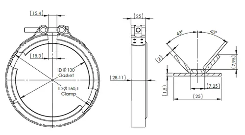 Exhaust Clamp & Gasket Kit for Mercedes