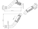 Pipe w. Bellow for Mercedes