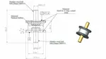 Rubber Mounting for Mercedes, Ø=34 /L=56, M8, ZINC