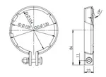 V-Clamp for Mercedes, Ø=104 / L=23 mm, ZINC