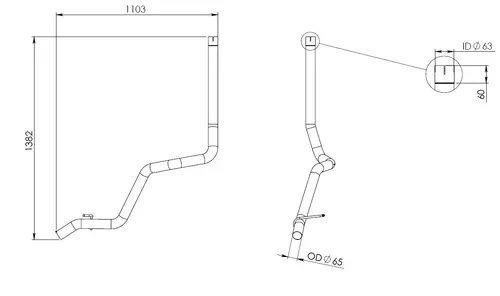 Pipe for Iveco