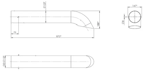 Exhaust Pipe for Scania