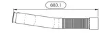 Exhaust Pipe w. Flex, D3S for International