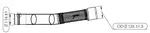 Exhaust Pipe w. Flex, D3S for International