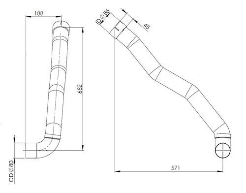 Pipe for MAN