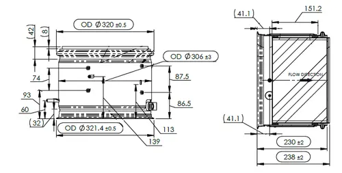 DPF for Cummins EPA17, Standard