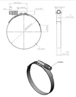 CT Band Clamp, Ø=70-92 / L=15.8 mm, INOX