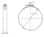 TightFit Clamp, Ø=158-163 mm, INOX