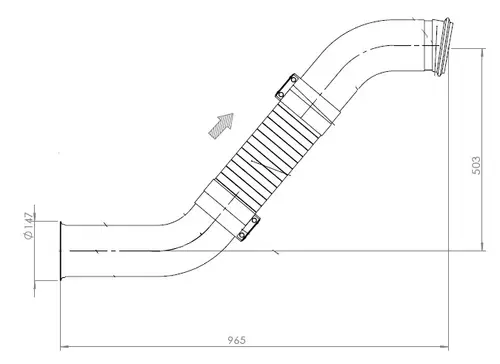 TUBE avec Flex, D2S+ pour DAF, E-line