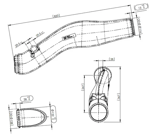 Pipe for MAN