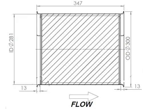 SIC, Filter Module, Uncoated, ID=281 / L=347