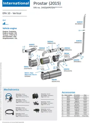 International Prostar ISX EPA10 - Vertical