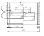 Middle Silencer 850mm, 263mm, 77.0/88.9, ALU