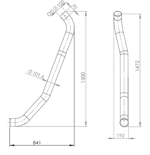 Pipe for MAN