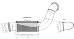Exhaust Pipe w. Flex, D2S for Volvo