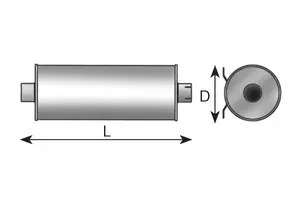 Universal Silencer, INOX