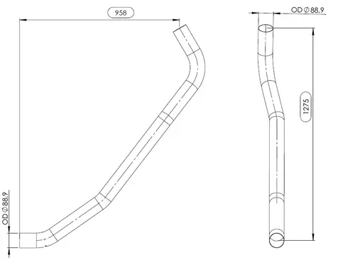 Pipe for MAN, E-line