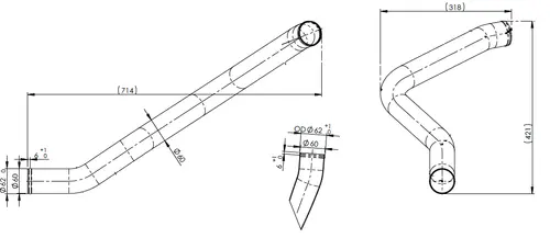 Water Coolant Pipe for MAN
