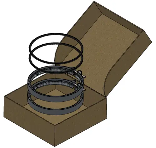 Clamp & Gasket Kit for DAF (for 1JI001)