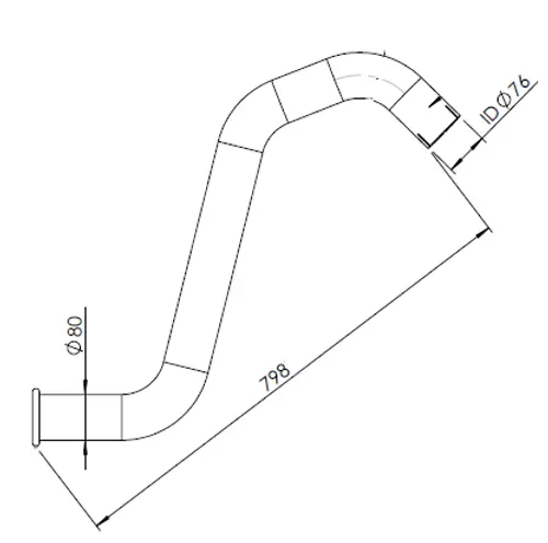 Pipe for Iveco