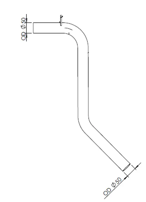 Pipe for Mercedes