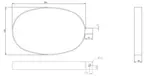 Silencer Strap, L=30, W=280, H=180 mm, ALU