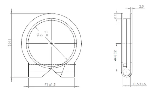 Truck Make Clamp for Mercedes, Ø=68-71 mm, ALU