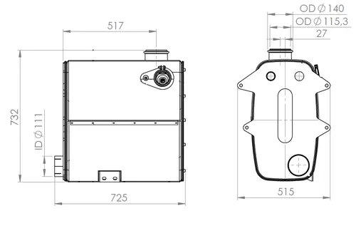 Silencer W. SCR for MAN