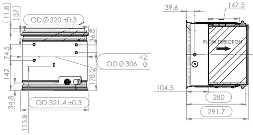 DPF for Cummins EPA17, Standard