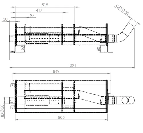 Silencer for Renault