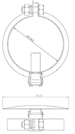 Rain Cap, Ø=115, ZINC