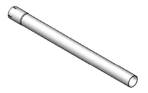 Extension Pipe, OD/ID=76.2/76.7 / L=1000, ALU