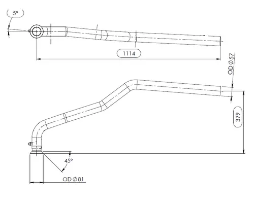 Pipe for Iveco