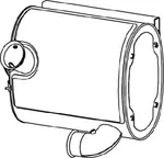 Silencer w. SCR for Volvo