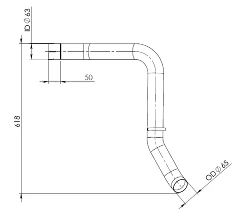 Pipe for Iveco