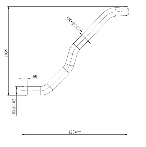 Pipe for Iveco