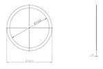 Gasket Low Leakage, Ø=114.3 / L=1.5, mm MICA