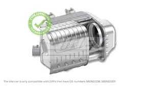 Silencer housing for Iveco (without DPF)