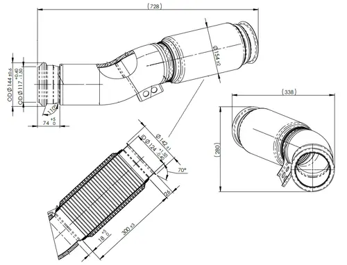 Pipe w. Insulation for Scania