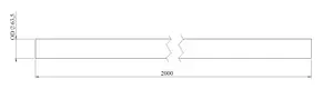 Exhaust Pipe, OD=63.5 / L=2000, ALU