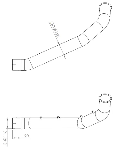 Pipe for Mercedes
