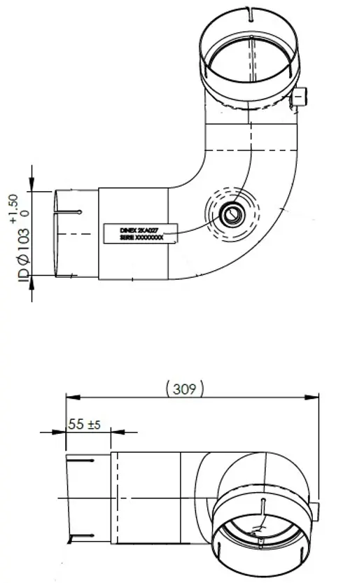 Insulated Exhaust Pipe for Iveco