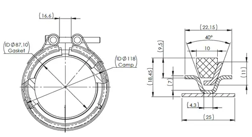 Exhaust Clamp & Gasket Kit for Mercedes